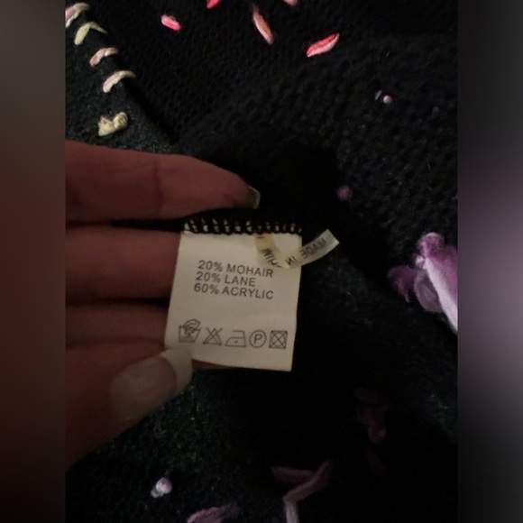 Anthro Griffolie Paris Mohair Sweater Coat Size 2 (S) - Picture 11 of 12